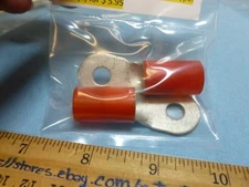 Lot of 2 Aircraft Electrical HIX-2-14-BK (3M) BATTERY CABLE RING TERMINAL