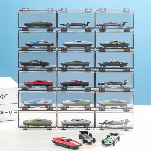 2 Pairs 1/64 Dustproof Acrylic Cars Model Display Storage Box For Hot Wheels k - Picture 5 of 6