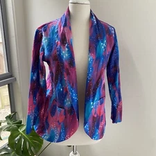 Ownsit By Anna X Laura Blythman PrintSaturn Returns Sz 14 Jacket Blazer Handmade