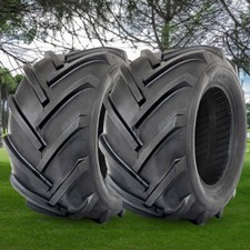 Set 2 23x10.50-12 Lawn Mower Tires 6ply 23x10.5x12 Lug Turf Tractor Tire Tubeles