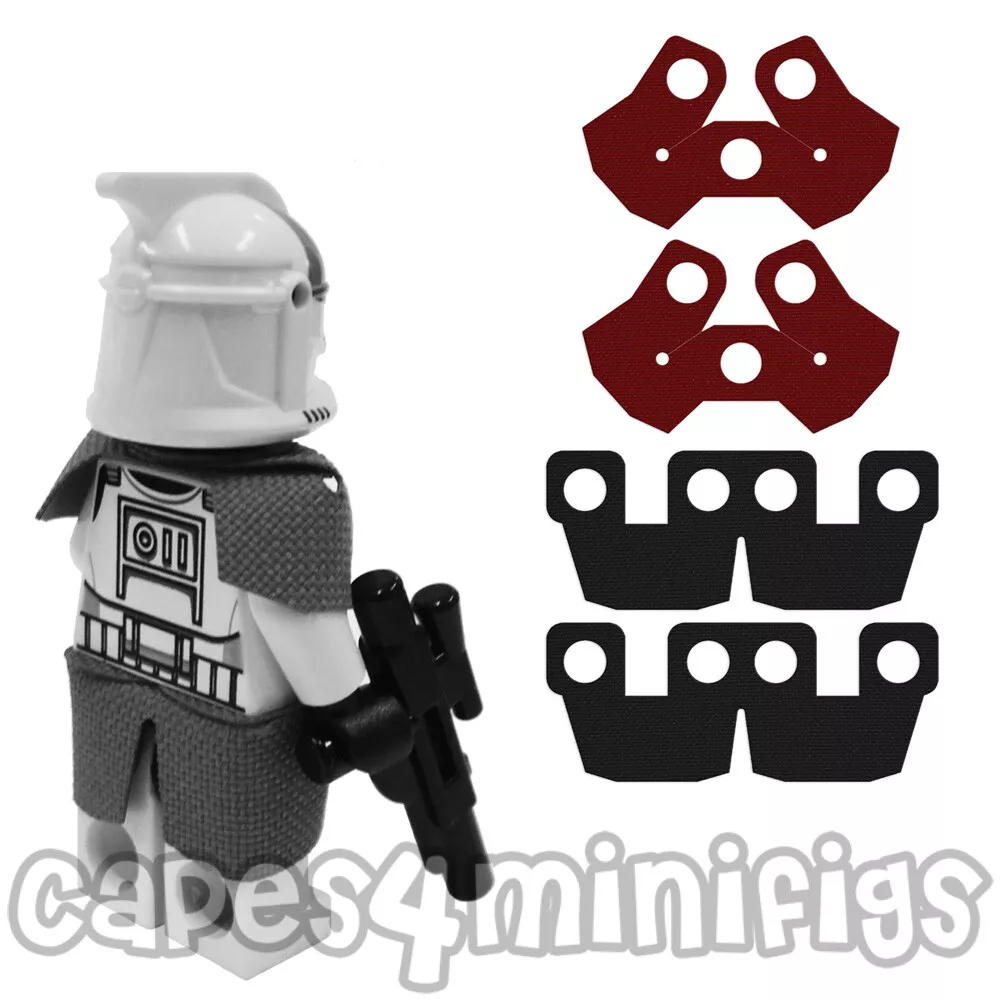 CUSTOM Fabric Starwars Capes (2 Shoulder + 2 Kama) for your minifigs. CAPES  ONLY