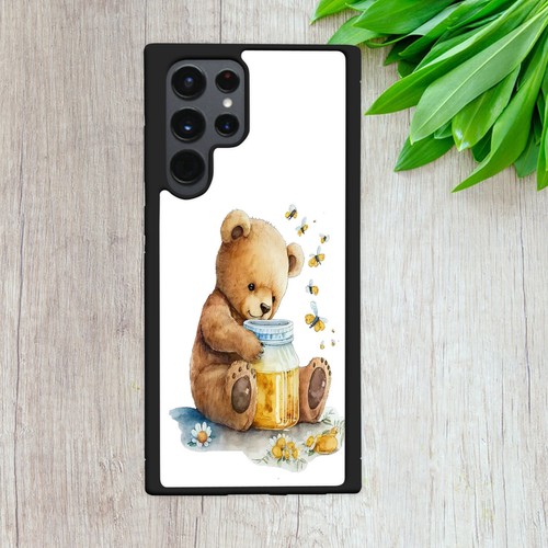 TEDDY BEAR CASE FOR IPHONE SAMSUNG HUAWEI GOOGLE HONEY ART GIFT HARD PHONE COVER - Picture 12 of 13