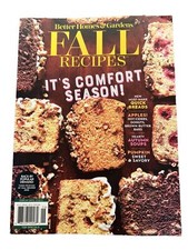 Recipes Fall Better Homes & Gardens  2022 Magazine Quick Breads Ciders Soups NEW