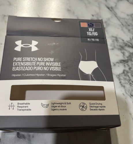 Under Armour Pure Stretch No Show Hipster Underwear Size XL Multi Color - Picture 4 of 9