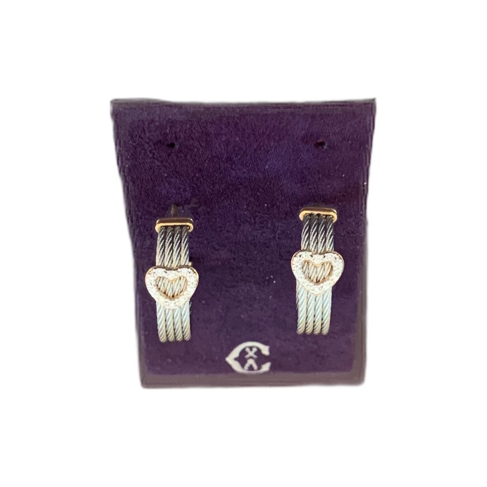 Pendientes CHARRIOL oro blanco de 18 quilates, diamantes de 0,10 quilates 03-33-S106-11 Foto 2 de 2