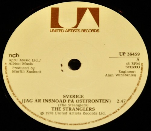 THE STRANGLERS ~ SVERIGE b/w IN THE SHADOWS ~ SWEDEN 7" 1978 PUNK - Picture 4 of 6