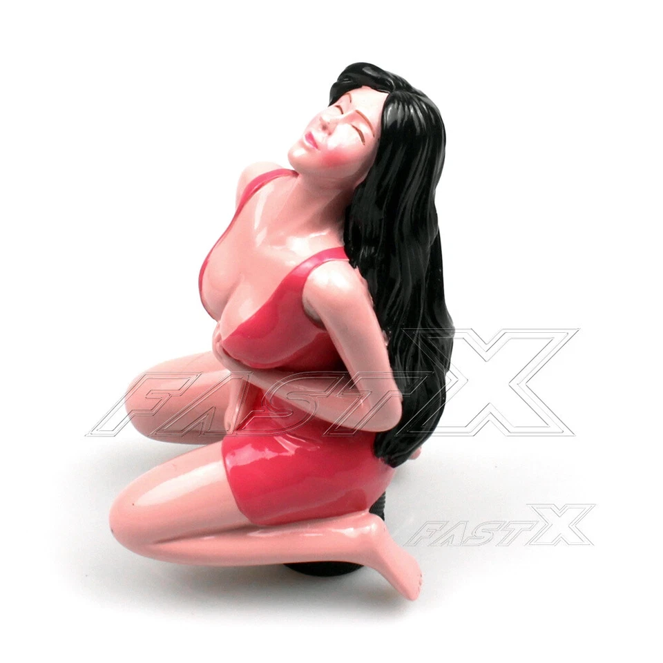 Perilla de cambio de marchas estilo dama rosa universal manual palanca de cambios cubierta de palanca de cambios Foto 3 de 4