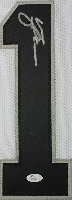 Michael Crabtree Autographed & Framed White Raiders Jersey Auto JSA COA - Image 2 of 4