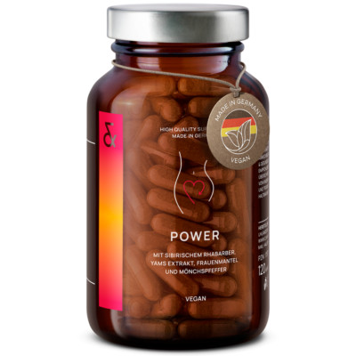 Hormon Balance - 120 PMS Kapseln - Mönchspfeffer, Yamswurzel, Rotklee + Folsäure