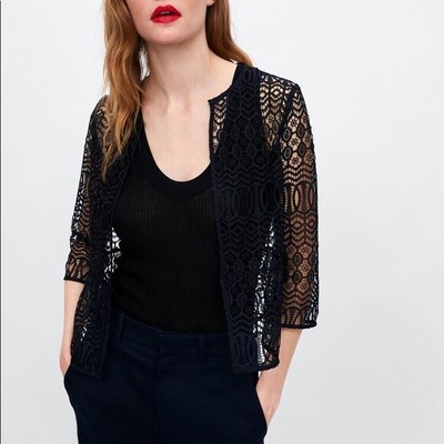 zara lace jacket