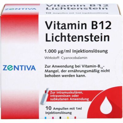 VITAMIN B12 1.000 μg Lichtenstein Ampullen 10 ml PZN06174296