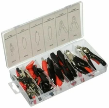 Cal Hawk 60-Piece Alligator Clip Assortment – Durable Metal Clips