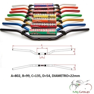 Manubrio Accossato Per Kawasaki Z750 - Nero, Alluminio, Piega Media | Diametro 22 Mm | Made In Italy - Foto 5