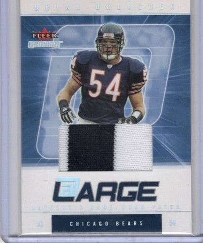 2004 Fleer Original Large Game-Worn Patch Brian Urlacher Chicago Bears 70/75