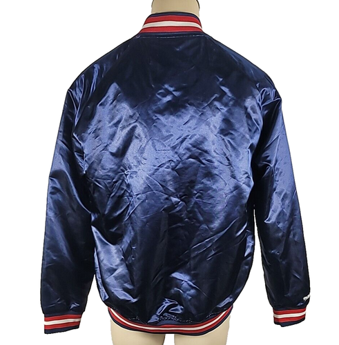 LKNW! - Mitchell & Ness Minnesota Twin MLB Blue Red Satin Snap Baseball Jacket L - Bild 2 von 4