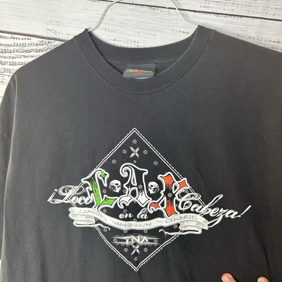 Vintage TNA Wrestling LAX Latin American X-Change Double Sided Wrestling Tee 3XL - Image 2 of 4