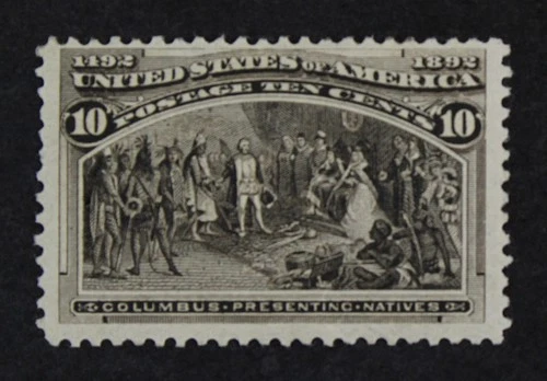 CKStamps: US Stamps Collection Scott#237 10c Columbian Unused Regum Light Crease