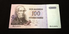 Finland 100 Markkaa 1976 J.V. Snellman XF / EF -  Banknote P-109a