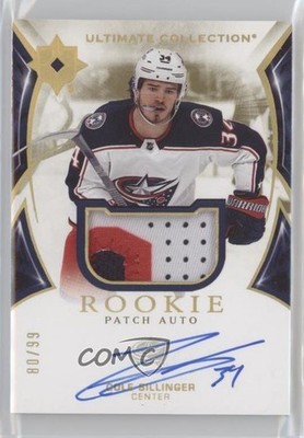 2021 Ultimate Collection 80/99 Cole Sillinger #170 RPA Rookie Patch Auto RC hk5