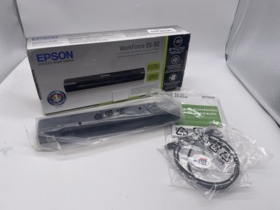 Epson ES-50 WorkForce Portable Document Scanner - Black