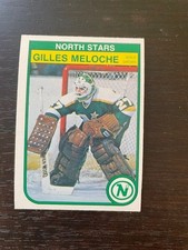 1982-83 O-Pee-Chee set break OPC #170 Gilles Meloche Minnesota North Stars NRMT