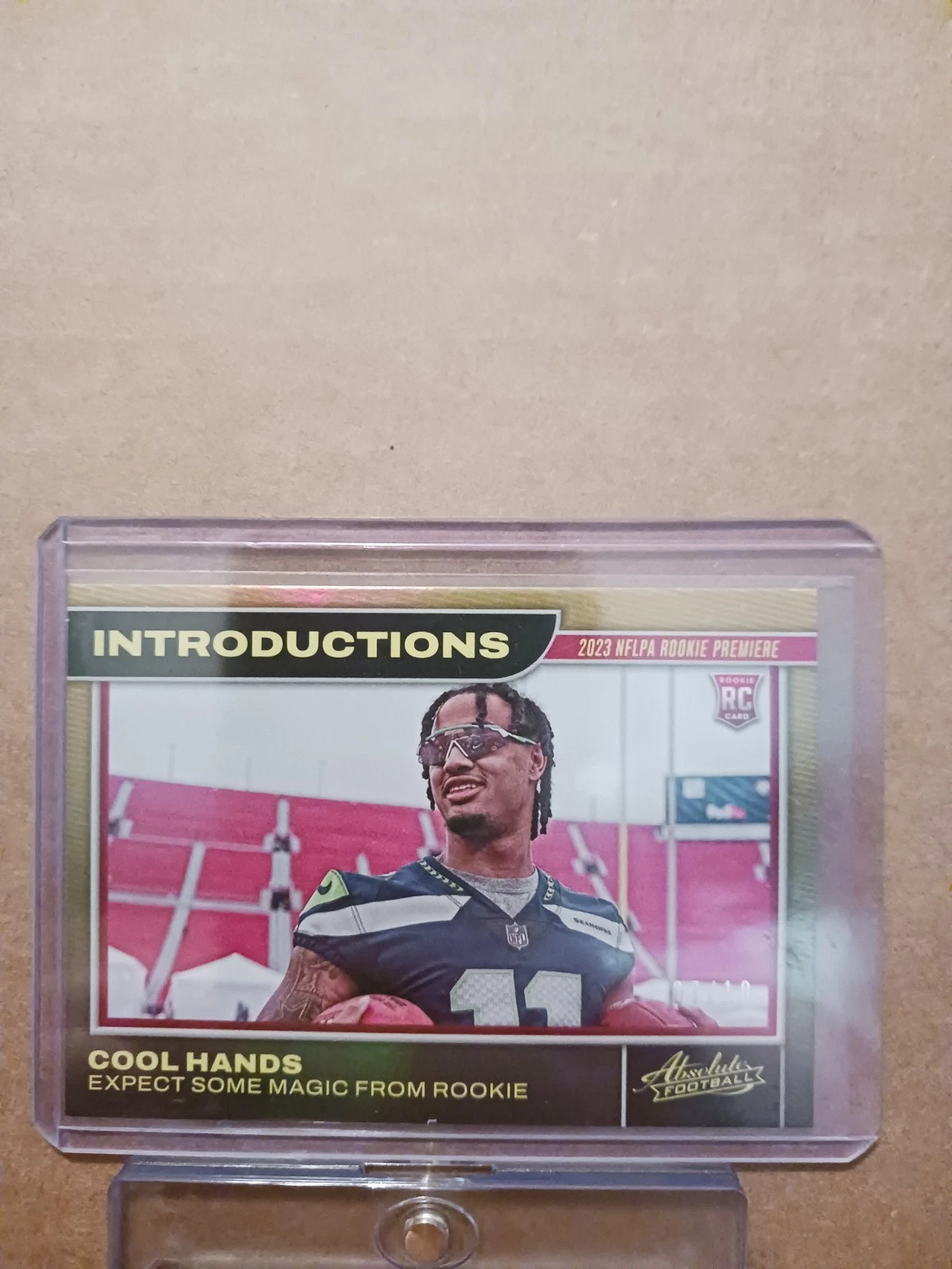 Jaxon Smith-Njigba Panini Absolute Introductions #18 Gold Spectrum