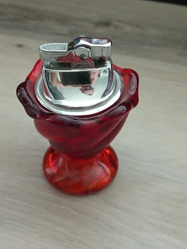 VTG Fenton Valencia lighter  Red Orange Table Lighter