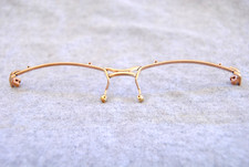 nos amor eyeglasses parts gold filled frame front made in france