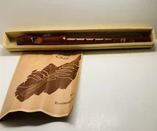 NOS Vtg Schreiber Sonata Flute Recorder Dark European Sycamore Germany  12”