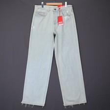 Diesel Mens Jeans 2001 D-Macro Trousers Relaxed Wide Leg Light Blue Size NWT