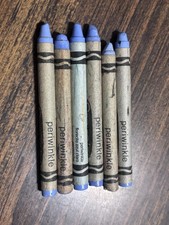 Vtg Crayola Crayons Binney Smith 6 Periwinkle 80s/90s/00s Retro Used Retired