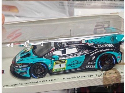 Spark 1:43 Lamborghini huracan gt3 evo Nurburgring Resin Diecast Model Car Gifts