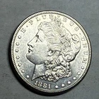 1881-S Morgan silver dollar. Choice AU-UNC slider.. $1.  #ro1