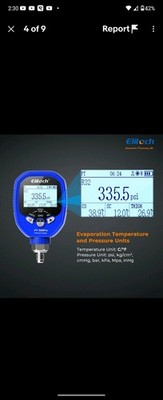 Elitech PT-500Pro+ Wireless Refrigeration Pressure Gauge HVAC A/C Manifold Gauge