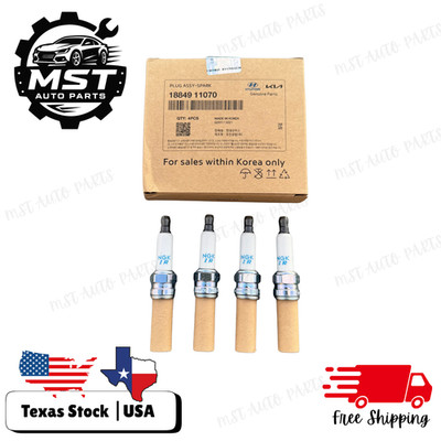 Iridium Spark Plugs For Kia | Hyundai | Genesis - 4Pcs  Part No. 18849-11070
