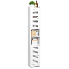 Bathroom Storage Cabinet, Free Standing Floor Cabinet, Narrow Tall Storage Ca 