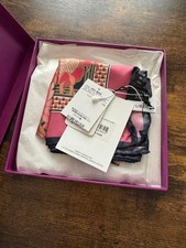 Liberty Silk Mini Scarf Floral 45cm 45cm Pink Boxed w/Tag