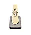 925 Sterling Silver Vintage Mother of Pearl Ring- Size 8