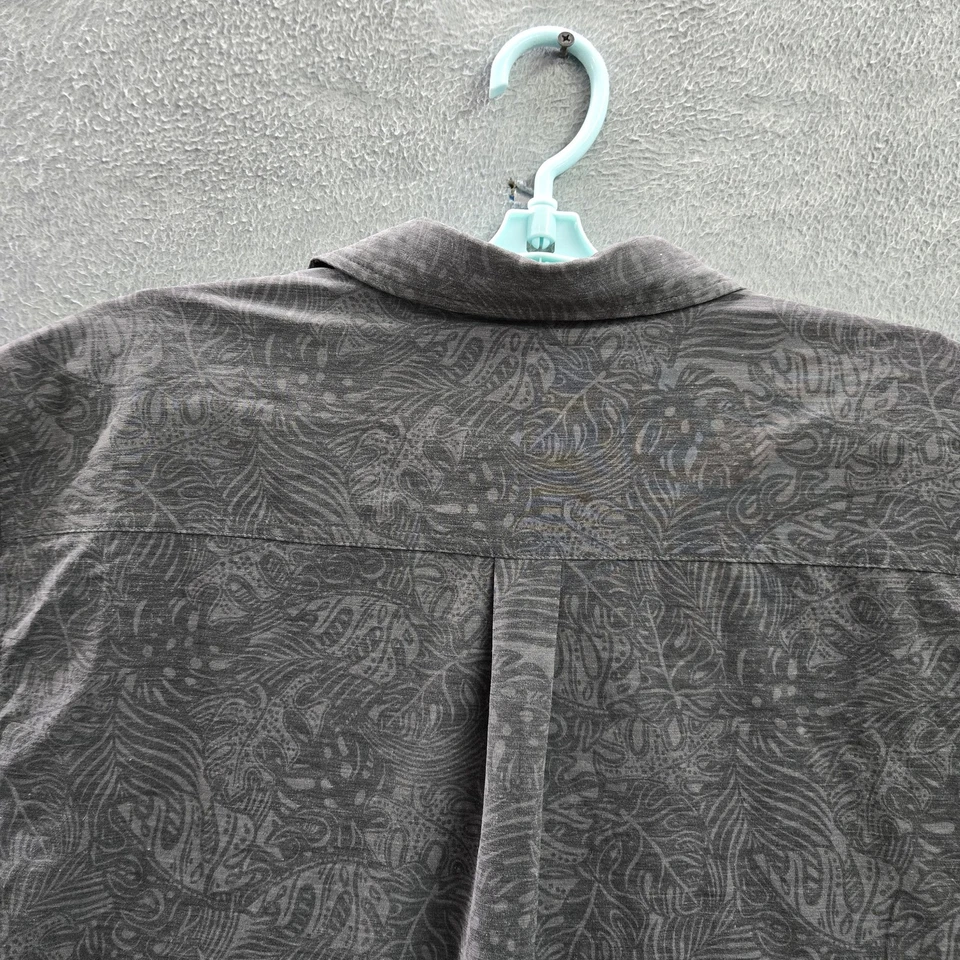 Camisa O'Neill Hombres Abotonada GRANDE Gris Floral SERIE TRVLR Manga Corta Foto 4 de 4