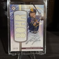 2024 Topps Luminaries - Christian Yelich Home Run Kings Autograph Relics #15/25
