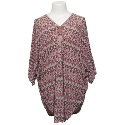 Chica London, Top, Größe: S/M, Pink/Mehrfarbig, Polyester, Print, Damen #5TG