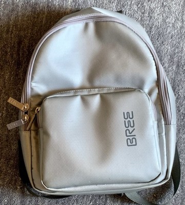 BREE Punch Rucksack silber mittel LKW Plane gepolsterte Träger