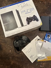 PlayStation 2 Slim SCPH-75001 CIB With Two Memory Cards PS2