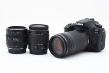 Digital SLR Camera Canon EOS 90D Triple Lens Set / EF 28-80mm 1:3.5-5.6 I / EF