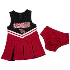 NFL Arizona Cardinals Infant Girl's Cheer Set in Red and Black, 12 Months