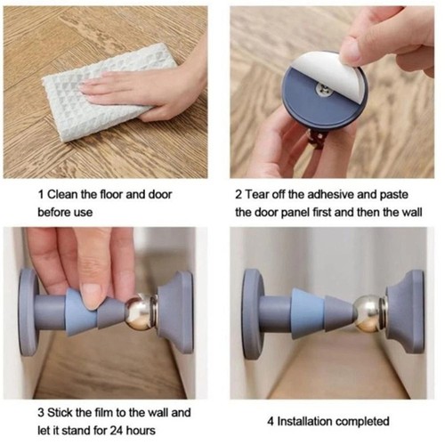 Floor Suction Stopper Magnetic Door Stopper Door Protector for Home Use - Picture 11 of 29