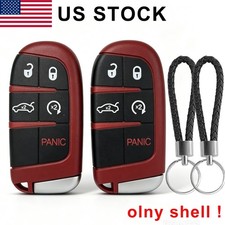 For Jeep Dodge Charger Challenger Chrysler Remote Key Fob Cover Shell Case2pcs For Jeep Dodge Charger Challenger Chrysler Remote Key Fob Cover Shell Case2pcs