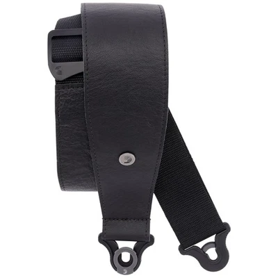 D’Addario Gitarrengurt Comfort Leather Auto Lock 3,0" Black - Bild 1 von 4