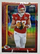 2025 Topps Chrome NFL Travis Kelce Pigskin Refractor Chiefs #150