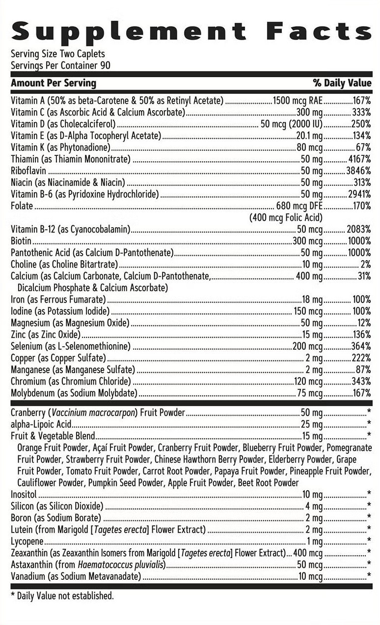 GNC Women's Multivitamin Ultra Mega Caplets - 180 Count - 02/27 Exp